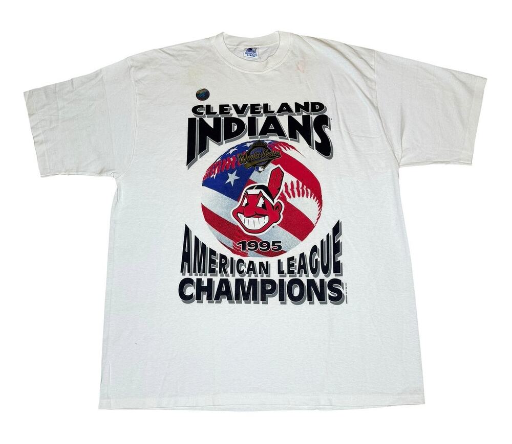 Vintage 90s Starter Cleveland Indians AL Champions MLB T-Shirt
